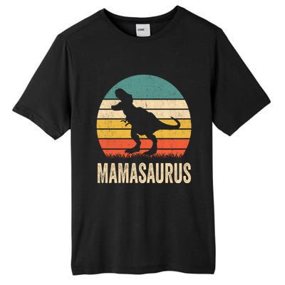 Mamasaurus T Rex Dinosaur Mama Saurus Family Matching Women Sweat Tall Fusion ChromaSoft Performance T-Shirt