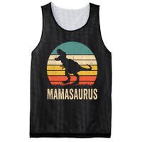 Mamasaurus T Rex Dinosaur Mama Saurus Family Matching Women Sweat Mesh Reversible Basketball Jersey Tank