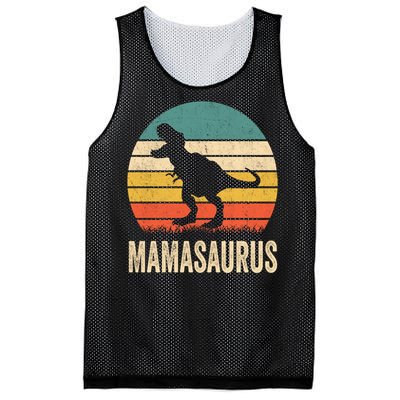 Mamasaurus T Rex Dinosaur Mama Saurus Family Matching Women Sweat Mesh Reversible Basketball Jersey Tank