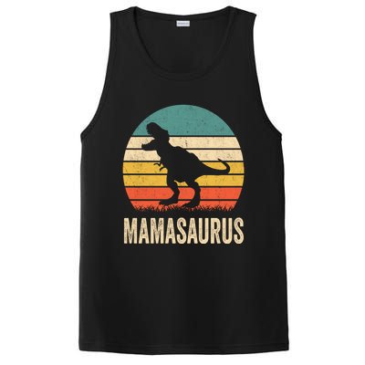 Mamasaurus T Rex Dinosaur Mama Saurus Family Matching Women Sweat PosiCharge Competitor Tank