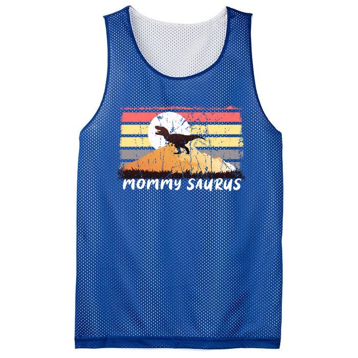 Mommysaurus T Rex Mommy Saurus Dinosaur Funny Mother Funny Gift Mesh Reversible Basketball Jersey Tank