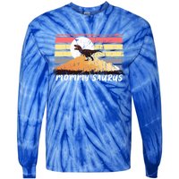 Mommysaurus T Rex Mommy Saurus Dinosaur Funny Mother Funny Gift Tie-Dye Long Sleeve Shirt