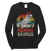 Mommasaurus T Rex Dinosaur Momma Saurus MotherS Family Long Sleeve Shirt