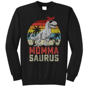 Mommasaurus T Rex Dinosaur Momma Saurus MotherS Family Sweatshirt