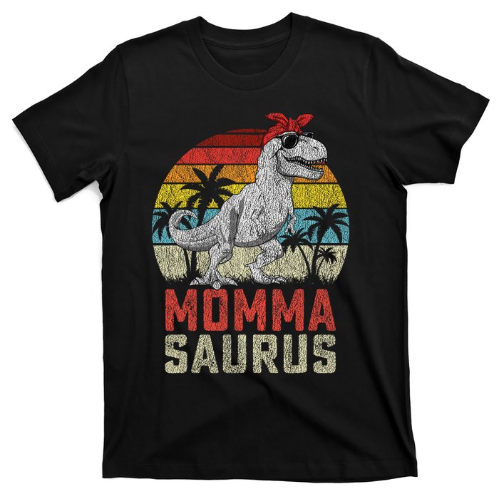 Mommasaurus T Rex Dinosaur Momma Saurus MotherS Family T-Shirt