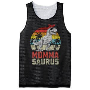 Mommasaurus T Rex Dinosaur Momma Saurus MotherS Family Mesh Reversible Basketball Jersey Tank