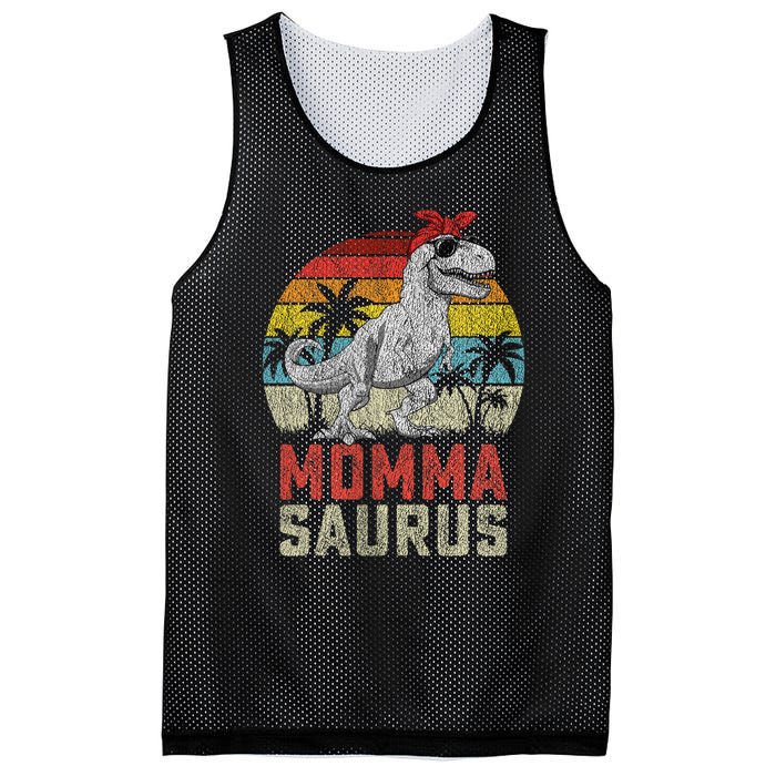 Mommasaurus T Rex Dinosaur Momma Saurus MotherS Family Mesh Reversible Basketball Jersey Tank