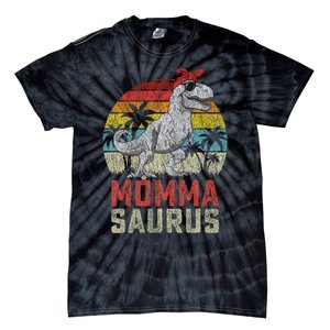 Mommasaurus T Rex Dinosaur Momma Saurus MotherS Family Tie-Dye T-Shirt