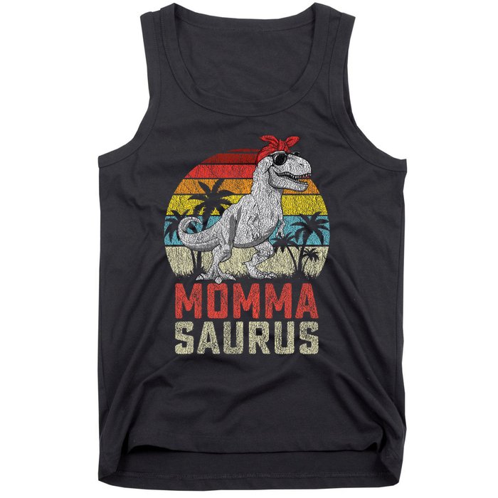 Mommasaurus T Rex Dinosaur Momma Saurus MotherS Family Tank Top