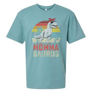 Mommasaurus T Rex Dinosaur Momma Saurus MotherS Family Sueded Cloud Jersey T-Shirt