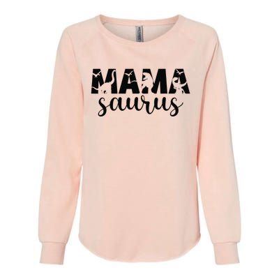 MamaSaurus T rex Dinosaur Funny Mama Saurus Mother's Day Womens California Wash Sweatshirt