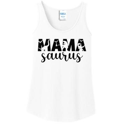 MamaSaurus T rex Dinosaur Funny Mama Saurus Mother's Day Ladies Essential Tank