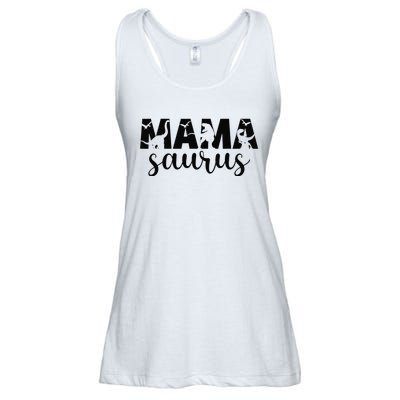 MamaSaurus T rex Dinosaur Funny Mama Saurus Mother's Day Ladies Essential Flowy Tank