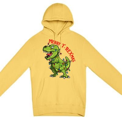 Merry T Rexmas Trex Christmas Premium Pullover Hoodie