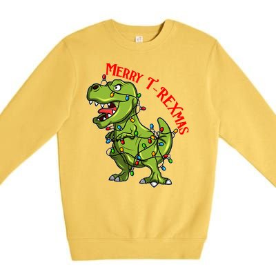 Merry T Rexmas Trex Christmas Premium Crewneck Sweatshirt