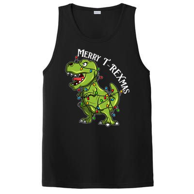 Merry T Rexmas Trex Christmas PosiCharge Competitor Tank