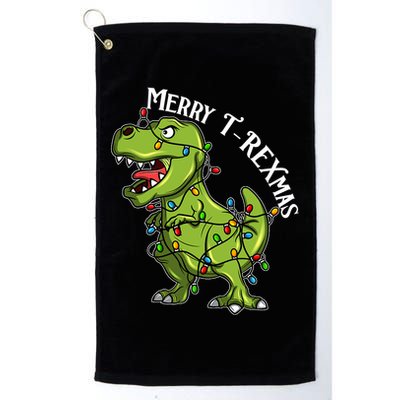 Merry T Rexmas Trex Christmas Golf Towel