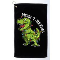 Merry T Rexmas Trex Christmas Golf Towel