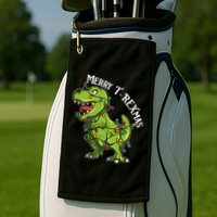 Merry T Rexmas Trex Christmas Golf Towel