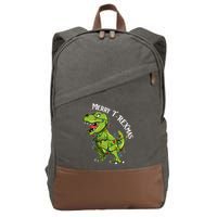 Merry T Rexmas Trex Christmas Cotton Canvas Backpack