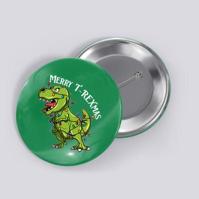 Merry T Rexmas Trex Christmas Button