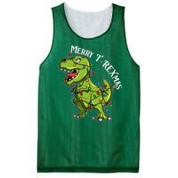 Merry T Rexmas Trex Christmas Mesh Reversible Basketball Jersey Tank