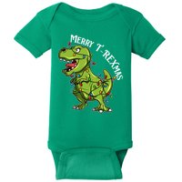 Merry T Rexmas Trex Christmas Baby Bodysuit