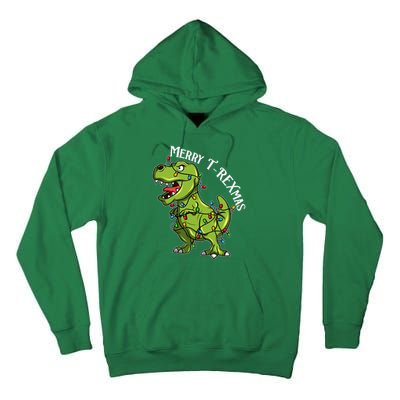 Merry T Rexmas Trex Christmas Tall Hoodie