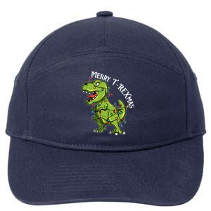 Merry T Rexmas Trex Christmas 7-Panel Snapback Hat