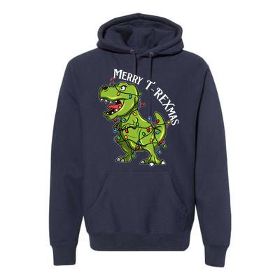 Merry T Rexmas Trex Christmas Premium Hoodie