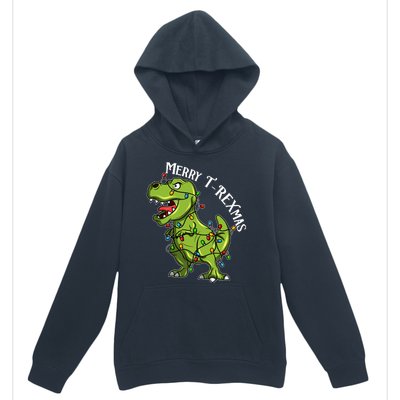 Merry T Rexmas Trex Christmas Urban Pullover Hoodie