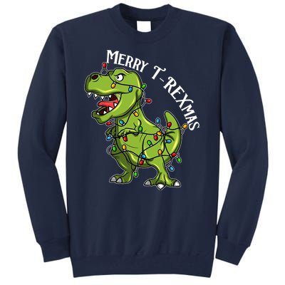 Merry T Rexmas Trex Christmas Tall Sweatshirt