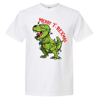 Merry T Rexmas Trex Christmas Garment-Dyed Heavyweight T-Shirt