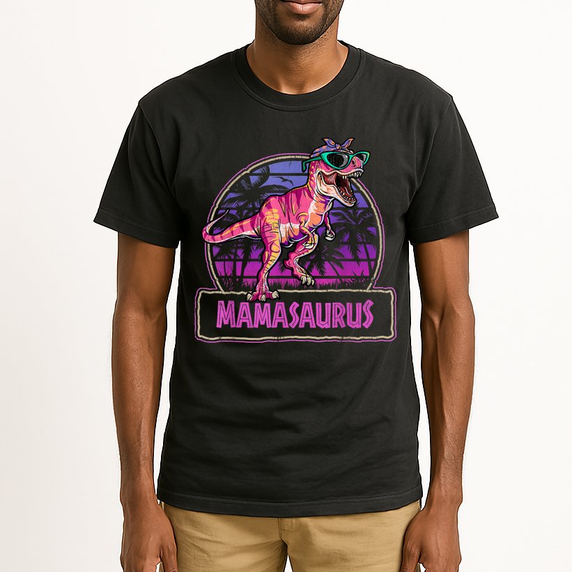 Mamasaurus T Rex Mama Saurus Women Dinosaur Family Matching Tall T-Shirt