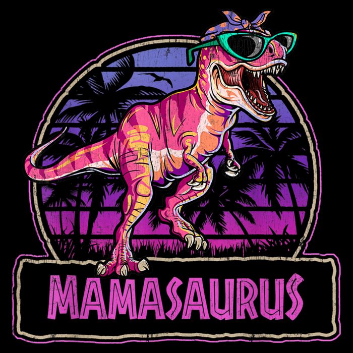 Mamasaurus T Rex Mama Saurus Women Dinosaur Family Matching City Backpack
