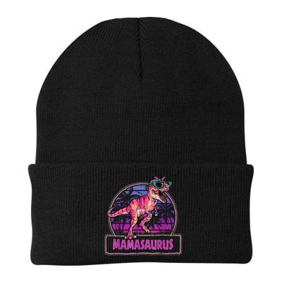 Mamasaurus T Rex Mama Saurus Women Dinosaur Family Matching Beanie
