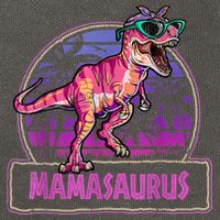 Mamasaurus T Rex Mama Saurus Women Dinosaur Family Matching Cotton Canvas Backpack