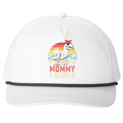 Mommysaurus T Rex Dinosaur Mommy Saurus MotherS Family Sweat Snapback Five-Panel Rope Hat