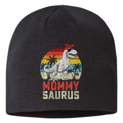 Mommysaurus T Rex Dinosaur Mommy Saurus MotherS Family Sweat Sustainable Beanie