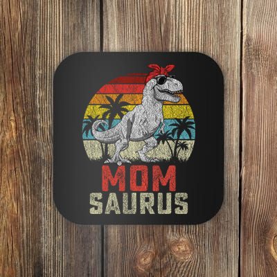 Momsaurus T Rex Dinosaur Mom Saurus MotherS Family Coaster