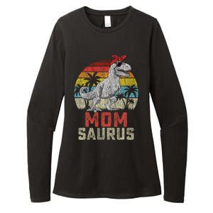 Momsaurus T Rex Dinosaur Mom Saurus MotherS Family Womens CVC Long Sleeve Shirt