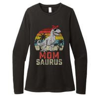 Momsaurus T Rex Dinosaur Mom Saurus MotherS Family Womens CVC Long Sleeve Shirt