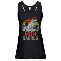 Momsaurus T Rex Dinosaur Mom Saurus MotherS Family Ladies Essential Flowy Tank