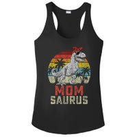 Momsaurus T Rex Dinosaur Mom Saurus MotherS Family Ladies PosiCharge Competitor Racerback Tank