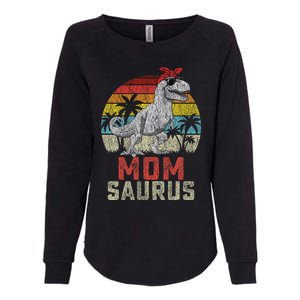 Momsaurus T Rex Dinosaur Mom Saurus MotherS Family Womens California Wash Sweatshirt