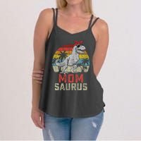 Momsaurus T Rex Dinosaur Mom Saurus MotherS Family Women's Strappy Tank