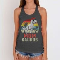 Momsaurus T Rex Dinosaur Mom Saurus MotherS Family Women's Knotted Racerback Tank