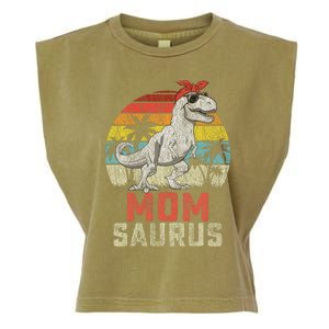 Momsaurus T Rex Dinosaur Mom Saurus MotherS Family Garment-Dyed Women's Muscle Tee