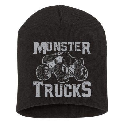 Monster Truck | Retro Vintage Off Road Short Acrylic Beanie