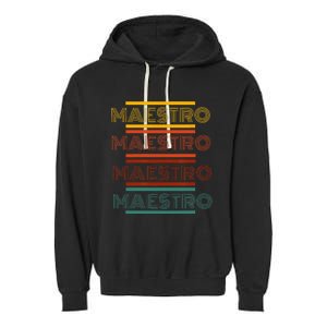 Maestro Teacher Retro Garment-Dyed Fleece Hoodie